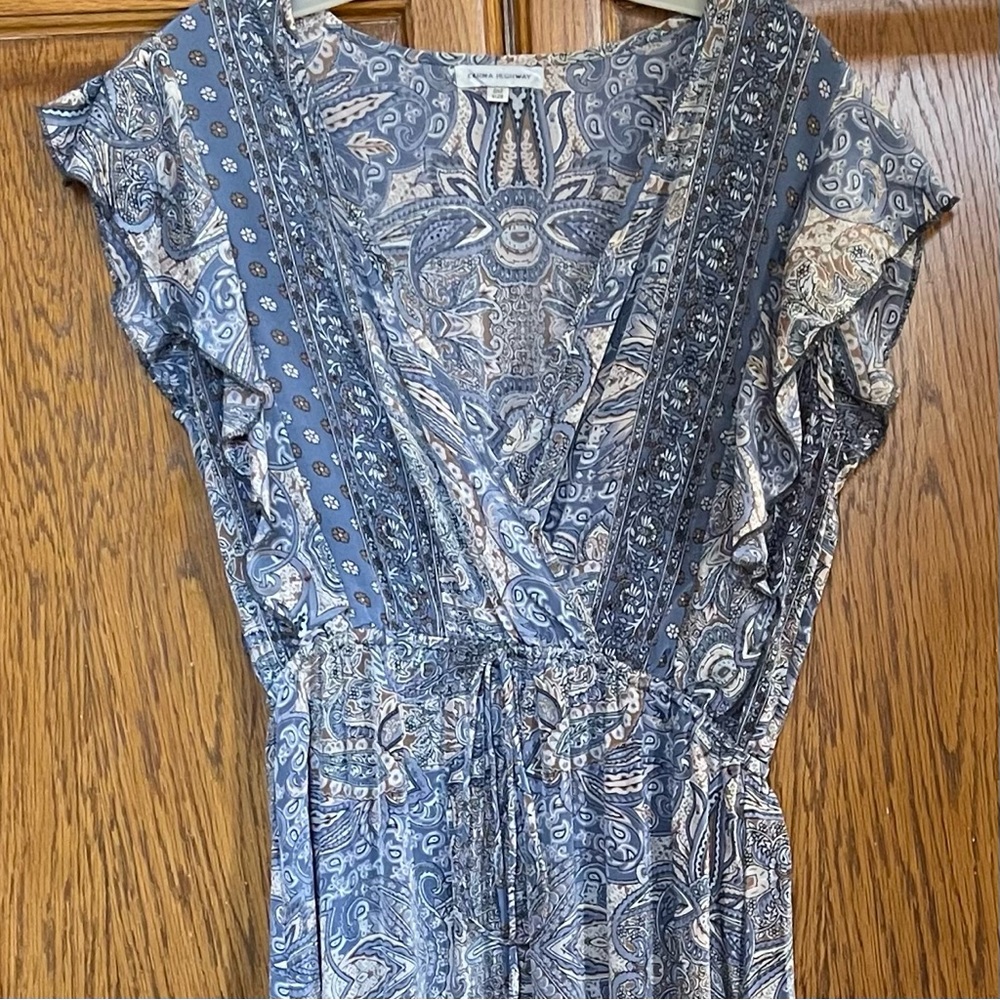 Boho Karma Highway Flutter Sleeve Side Split Maxi - Picture 2 of 9